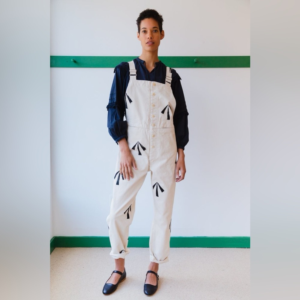 Caron Callahan Althea Overalls in Broad Arrow